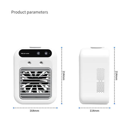 Mini Portable Air Cooler 3-in-1 – AC Fan, Humidifier for Room, Office & Car | Fast Cooling Glory