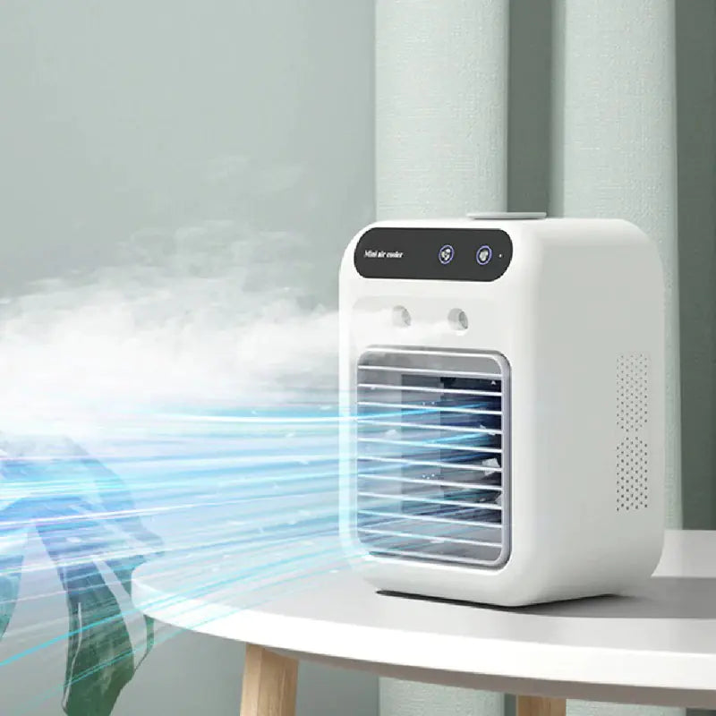 Mini Portable Air Cooler 3-in-1 – AC Fan, Humidifier for Room, Office & Car | Fast Cooling Glory