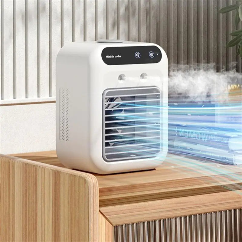 Mini Portable Air Cooler 3-in-1 – AC Fan, Humidifier for Room, Office & Car | Fast Cooling Glory