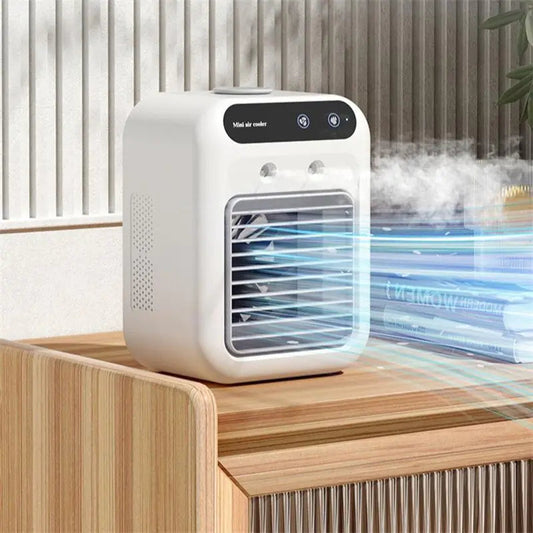 Mini Portable Air Cooler 3-in-1 – AC Fan, Humidifier for Room, Office & Car | Fast Cooling Glory