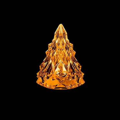 LED Flameless Crystal Mini Christmas Tree Night Light Glory