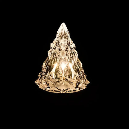 LED Flameless Crystal Mini Christmas Tree Night Light Glory