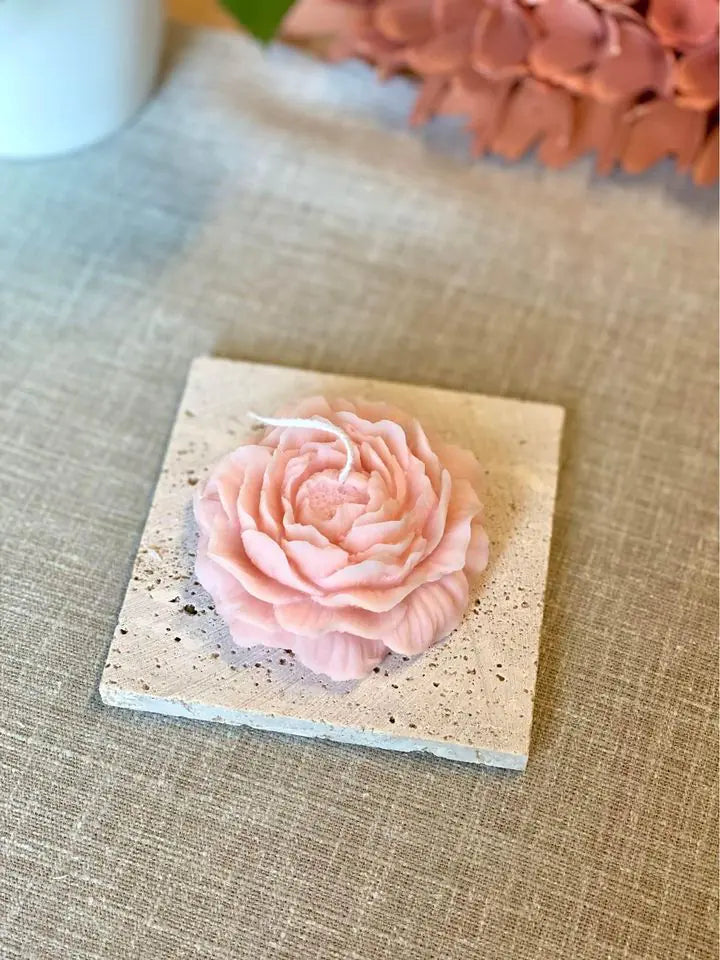 Peony Soy Wax Scented Candle Glory