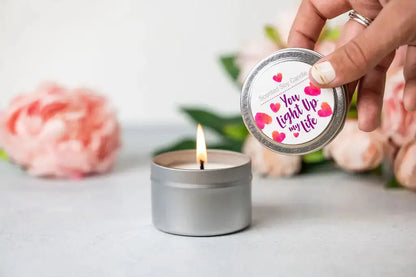 Tin Soy Candle - Scented with Bergamot and Lavender Essential oils Glory