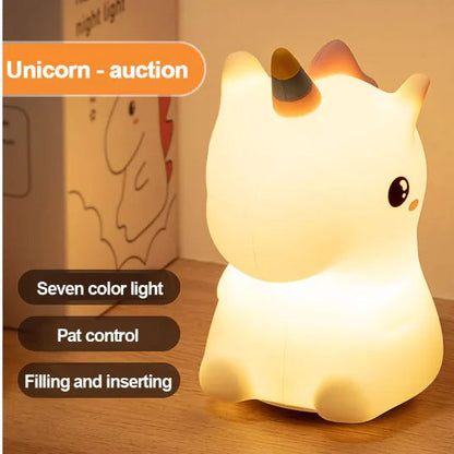 LED Unicorn Bedside Night Light Glory