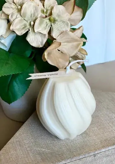 Ribbed Twirl Candle Glory