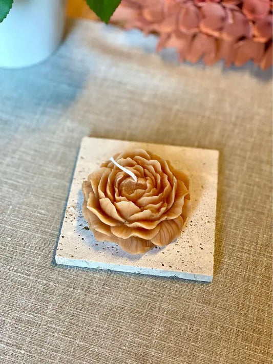 Peony Soy Wax Scented Candle Glory