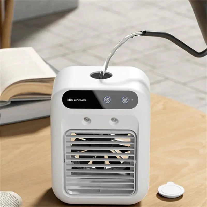 Mini Portable Air Cooler 3-in-1 – AC Fan, Humidifier for Room, Office & Car | Fast Cooling Glory