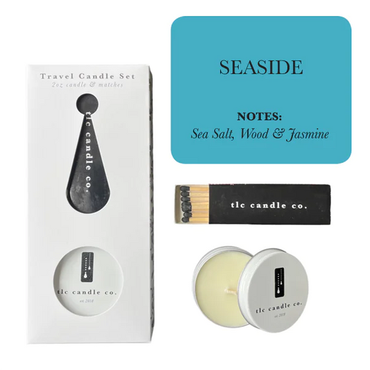 Travel Candle with Matches - Seaside Glory