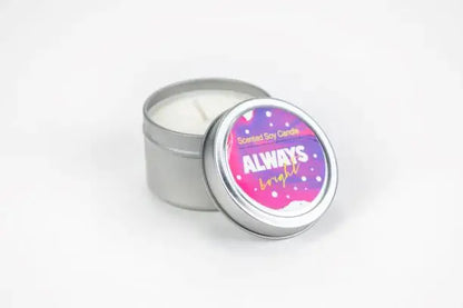 Tin Soy Candle - Scented with Bergamot and Lavender Essential oils Glory