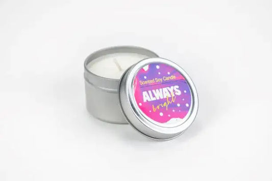 Tin Soy Candle - Scented with Bergamot and Lavender Essential oils Glory