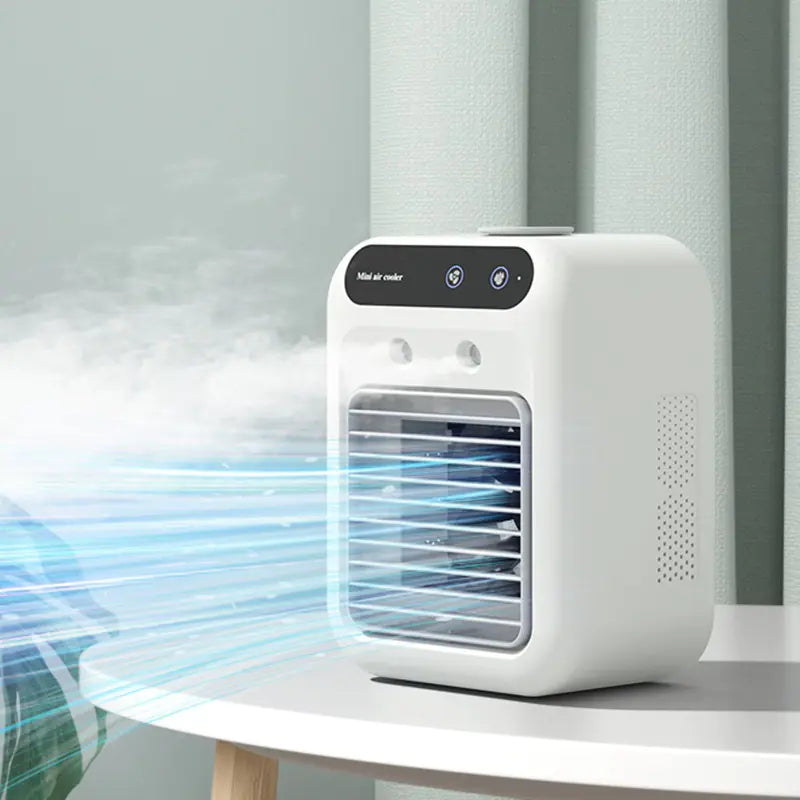 Mini Portable Air Cooler 3-in-1 – AC Fan, Humidifier for Room, Office & Car | Fast Cooling Glory