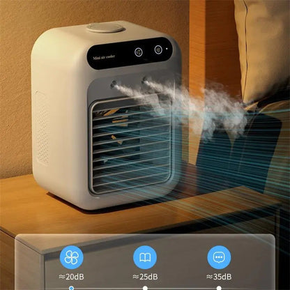 Mini Portable Air Cooler 3-in-1 – AC Fan, Humidifier for Room, Office & Car | Fast Cooling Glory