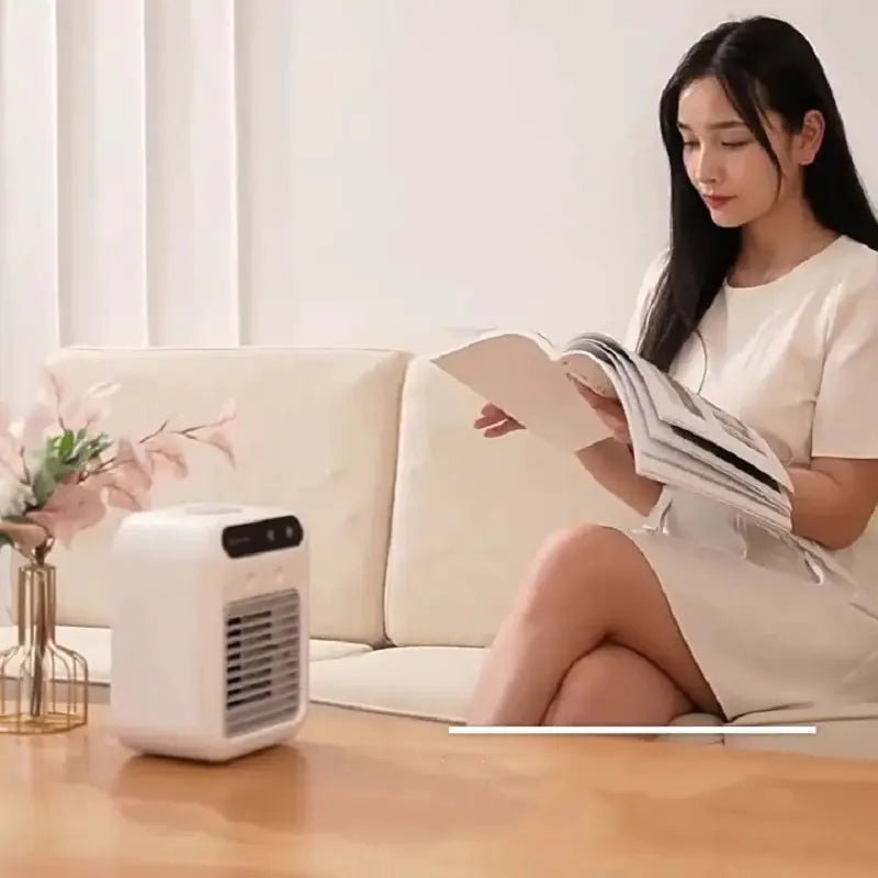 Mini Portable Air Cooler 3-in-1 – AC Fan, Humidifier for Room, Office & Car | Fast Cooling Glory